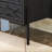 31.5" Wide Modern Fluted Design 3-Drawer Wood Dresser with Metal Legs