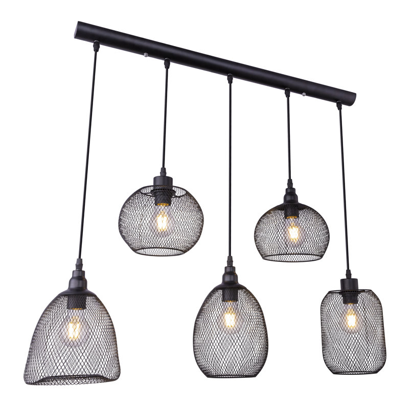 Silloth 5 - Light Black Kitchen Island Pendant