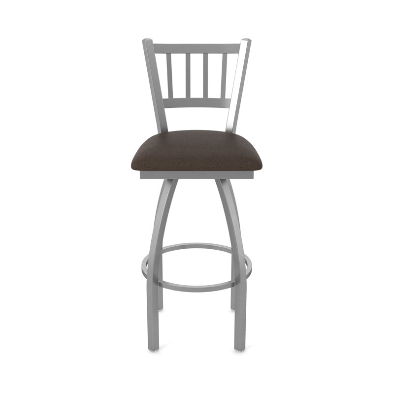 Tabouret pivotant 810 Contessa, Vinyle - café règne, Acier inoxydable, Tabouret de bar (siège d'une hauteur de 30 po)