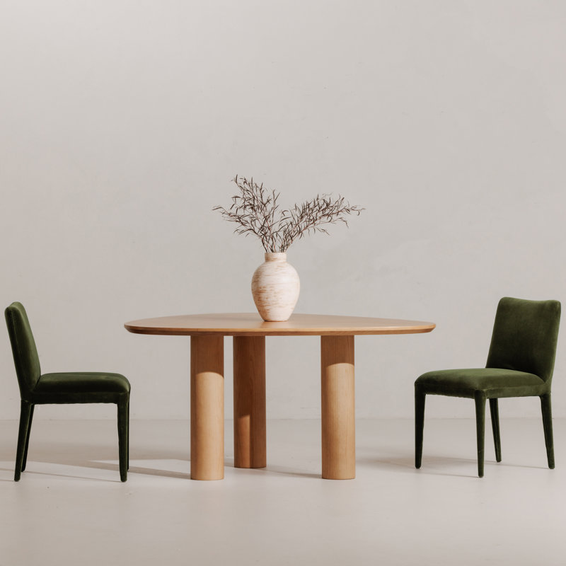 Calla Upholstered Dining Chair, Dove Performance Chenille