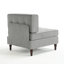 Fauteuil capitonné en velours côtelé-1283549083
