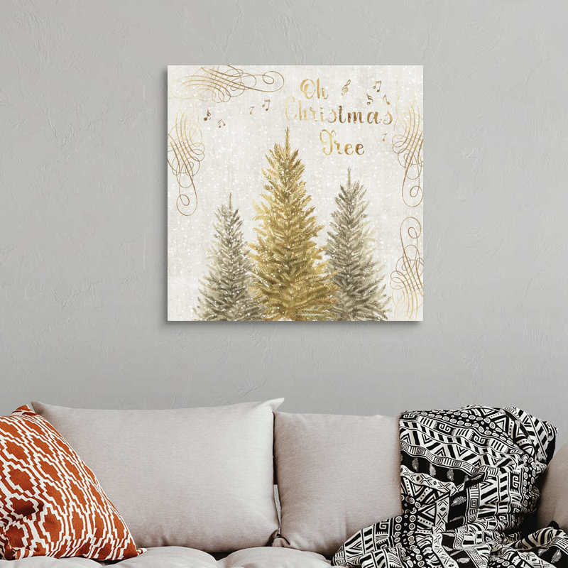 Oh Christmas Tree - reproduction d'art sur toile, Toile tendue, H 30 po x l 30 po x P 1,25 po