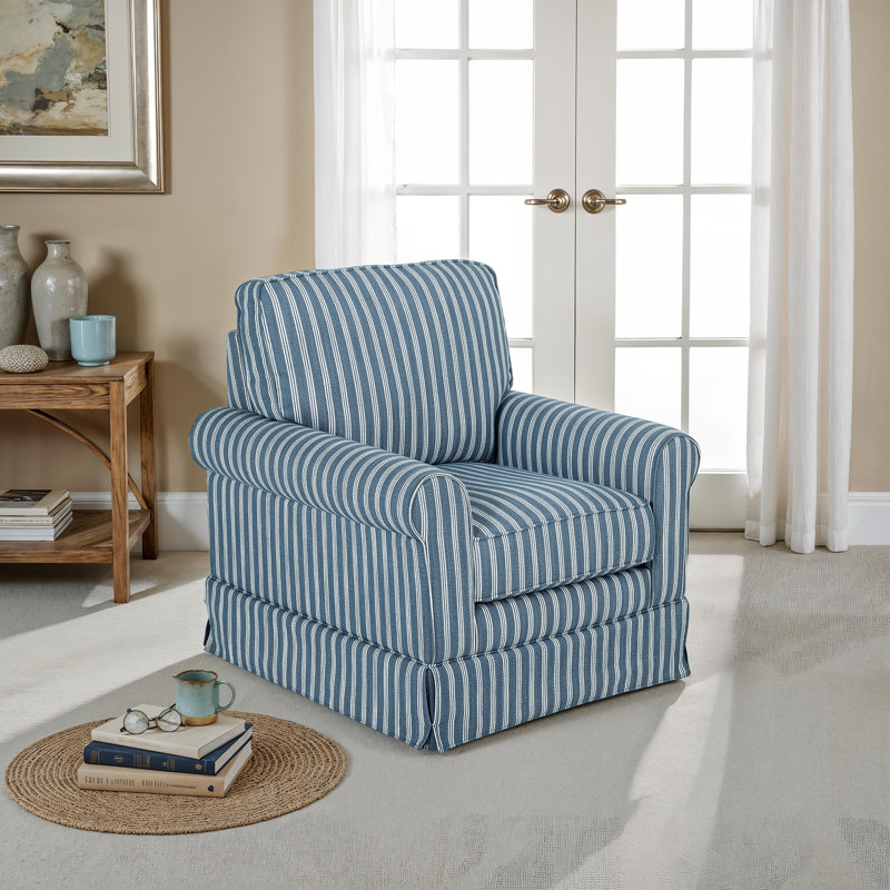 Chaise pivotante Frye, Bleu