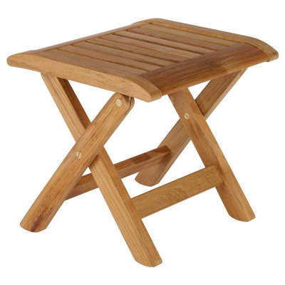 Ascot Outdoor Square Teak Side Table