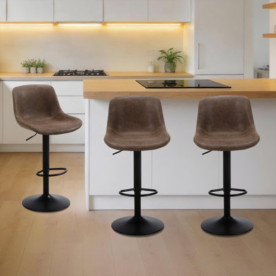 Tabouret de bar rotatif à hauteur réglable Jeninne
