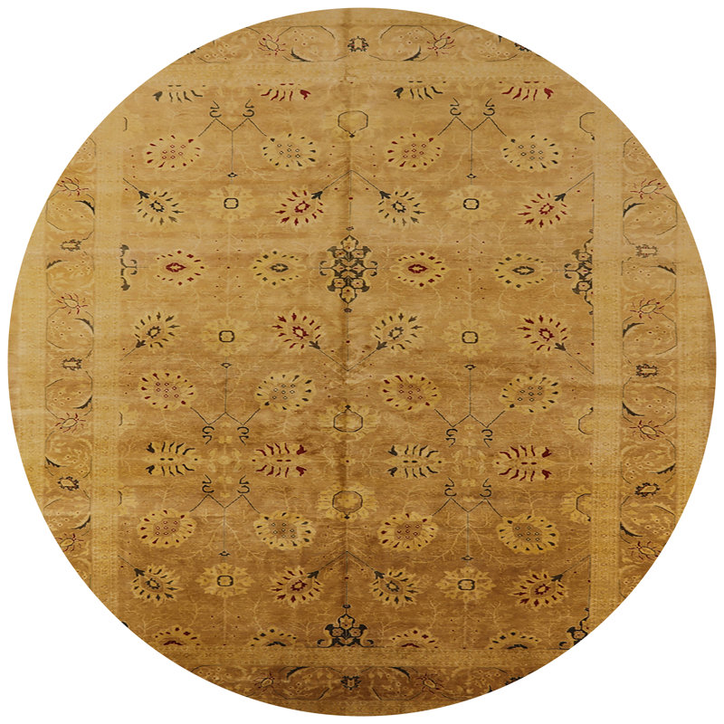 Gerrit Oriental Indoor Rug, Round 5'