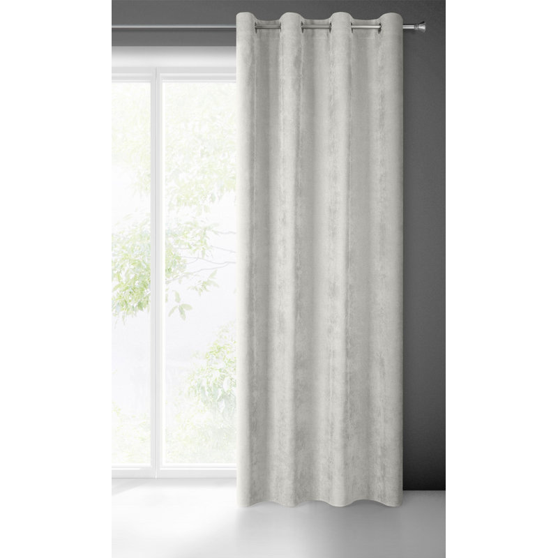 Heido Eyelet Blackout Curtain, Grey