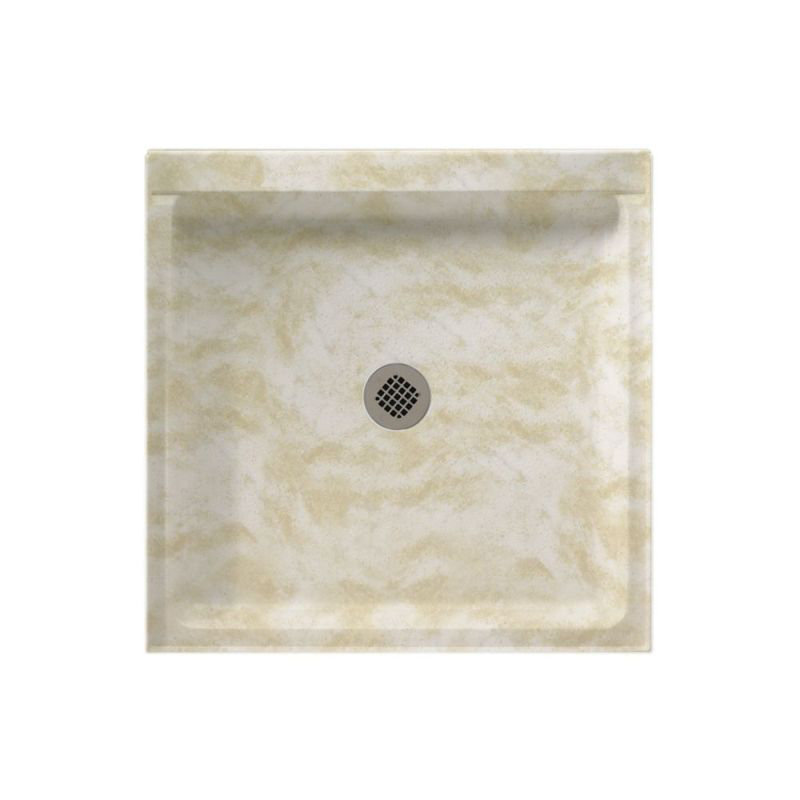 36'' W 36'' D Square Single Shower Base, Cloud White