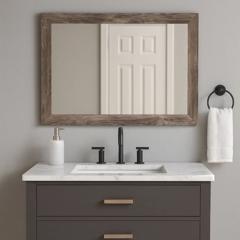 Miroir de commode Joep, Café