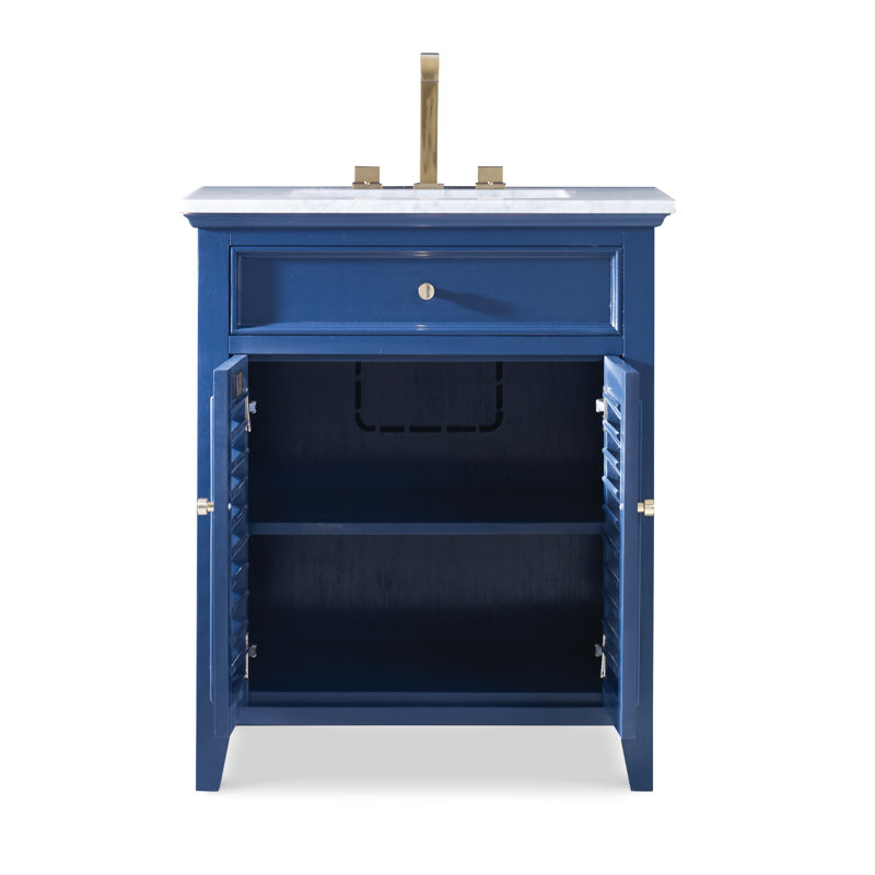 Louvered 30'' W Single Vanity