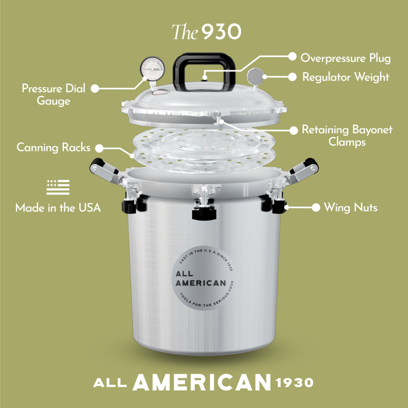 Autocuiseur / conservateur All American 1930, 30 pintes, Silver