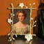 Cadre photo de mariage européen en alliage de métal luxueux 6 pouces à motif de fleurs-468167496