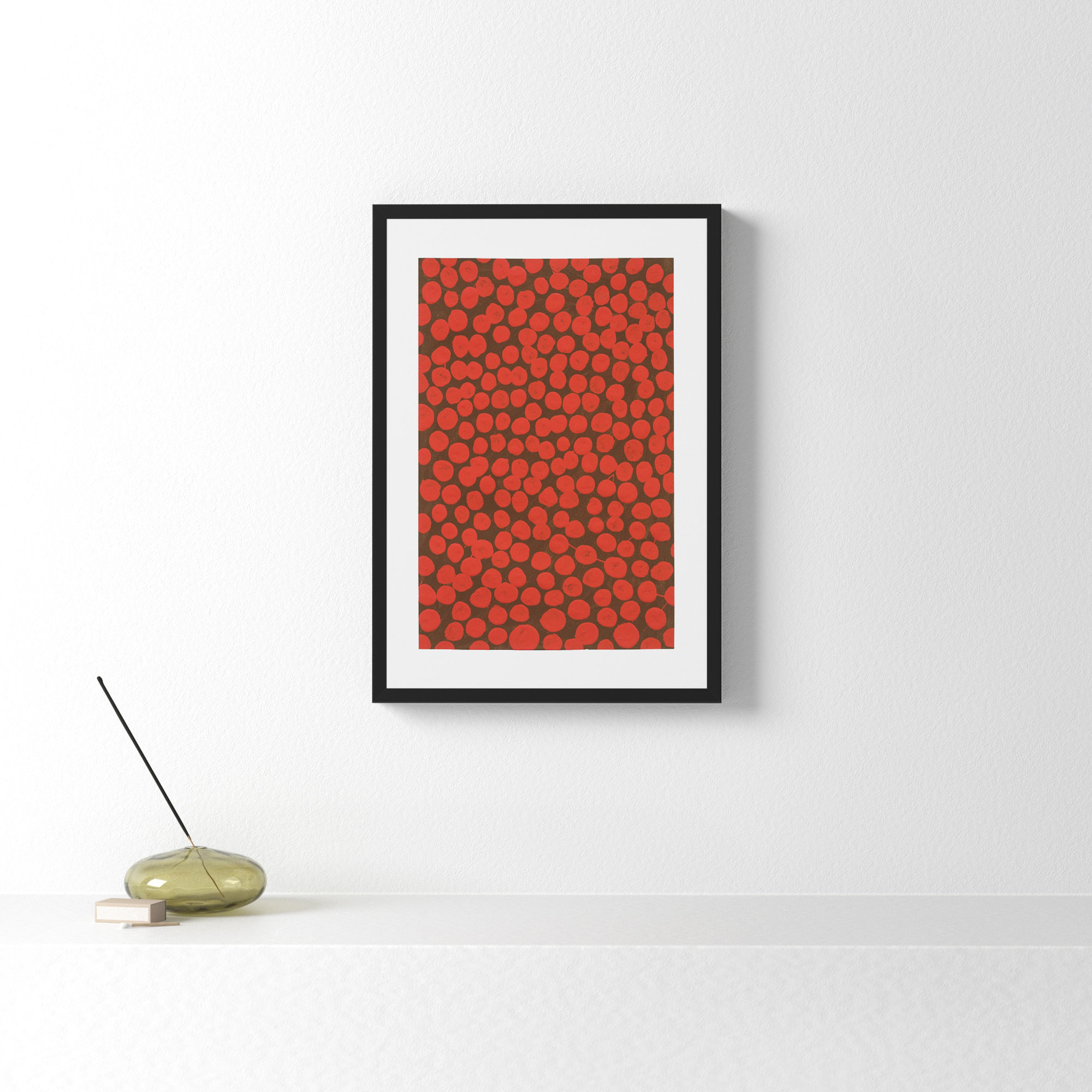 Salsa On Brown by Michela Sorrentino, Black, 20" H x 14" W x 1.25" D