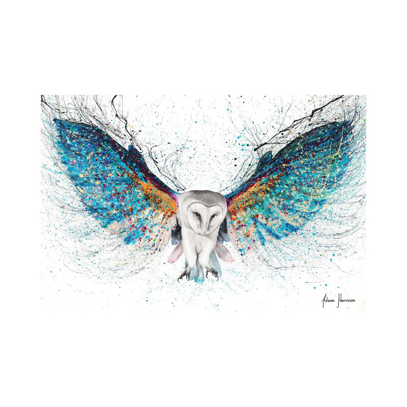 Opulent Night Owl by Ashvin Harrison - Wrapped Canvas Print, Wrapped Canvas, 66.04 cm H x 45.72 cm W x 1.91 cm D