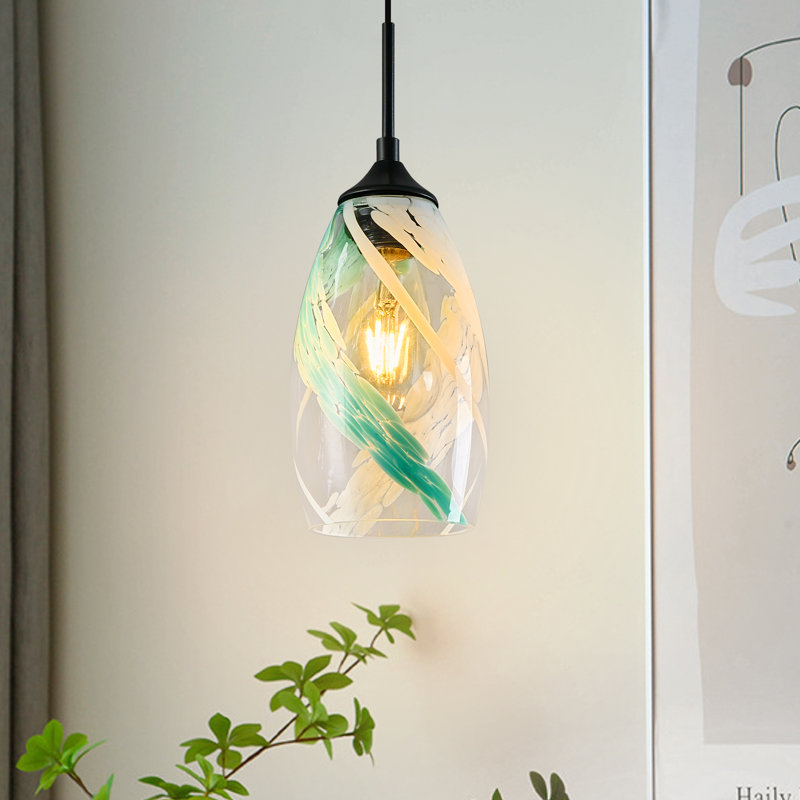 Luminaire suspendu en verre moderne Luminaires suspendus pour îlot de cuisine pour îlot de cuisine pour art de cuisine, salon, salle à manger, couloir et chambre à coucher