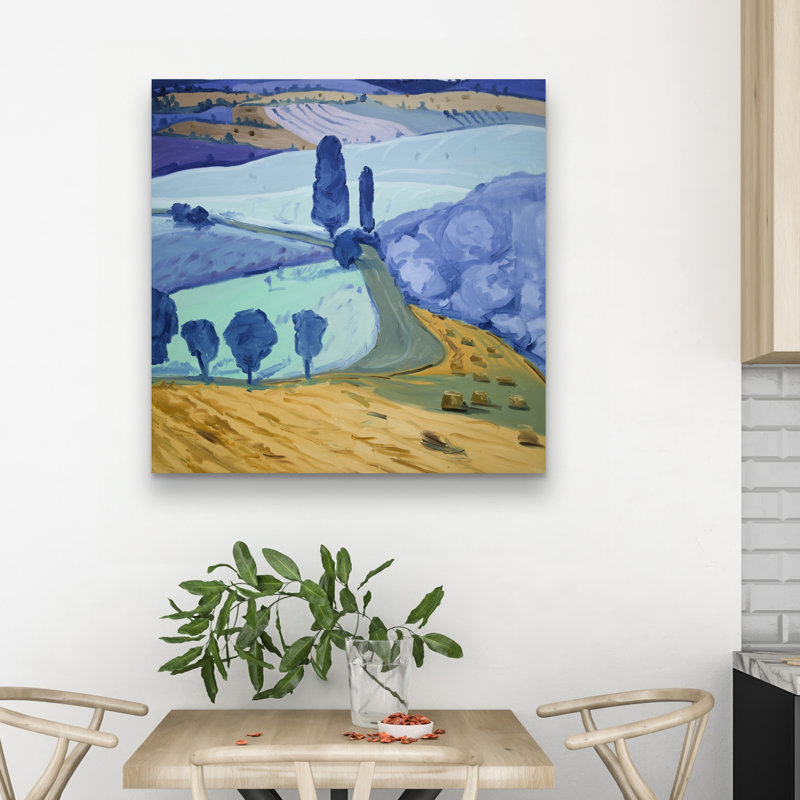 Tuscany field - 32"x32" art on canvas