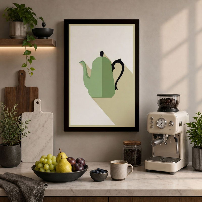 Print, 30x20 - 76.2 x 50.8 cm, Teal Border