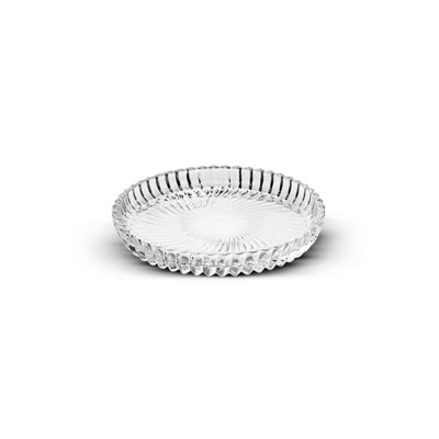 Elegant 2-Piece Round Plate Set, 5.1 x 5.1 x 0.8 inches | 100% Glass, Dishwasher Safe, BPA Free | Perfect for Serving Desserts & Appetizers, Transparent Design for Stylish Dining Experience