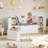 Storage Bookcase With Reading Nook And Drawers, Display Case