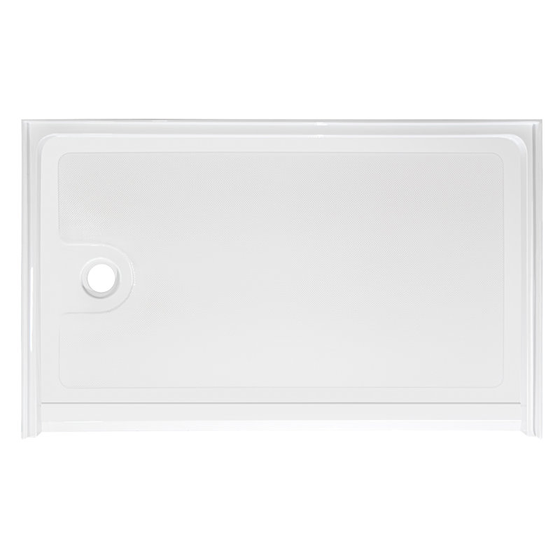 Ella Wheelchair Roll-In Shower Base Acrylic 36" x 60" Left Drain, Left