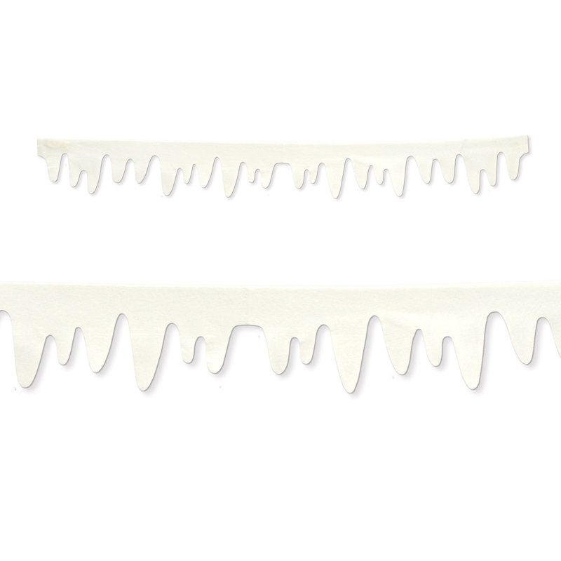 Décorations de glaçons en tissu