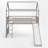 Twin Size Low Loft Bed With Slide-1225397235
