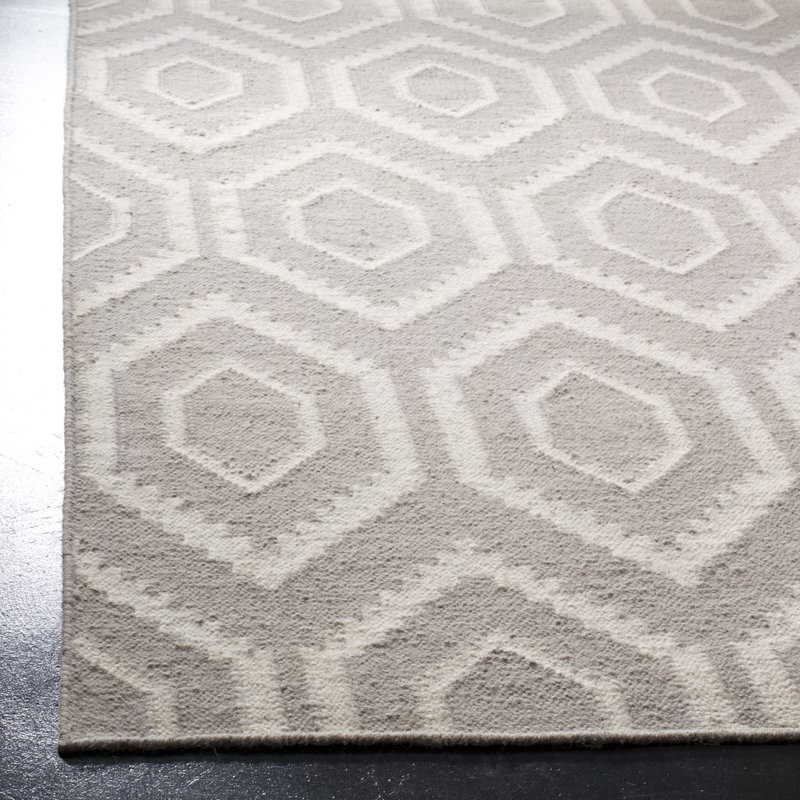 Doggett Geometric Hand Woven Area Rug, Rectangle 76 x 122 cm