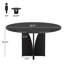 Table de conférence ronde pour 4 personnes Crownover, table de réunion en bois pour 4 personnes-892030559
