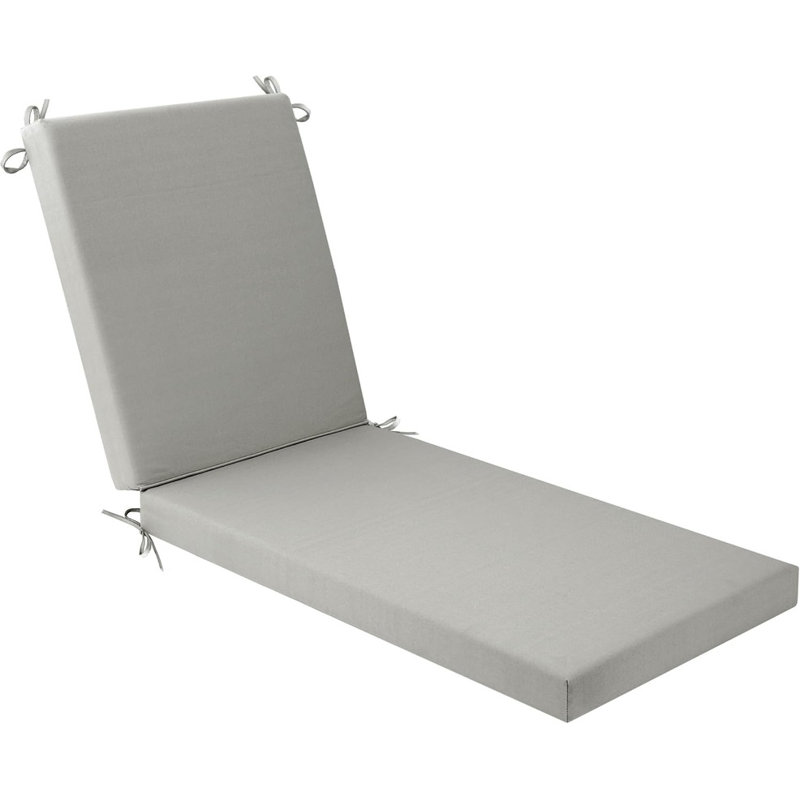 Coussin de chaise longue d'extérieur en tissu oléfine imperméable, résistant à la décoloration, 1, H 3 po x L 80 po x l 26 po