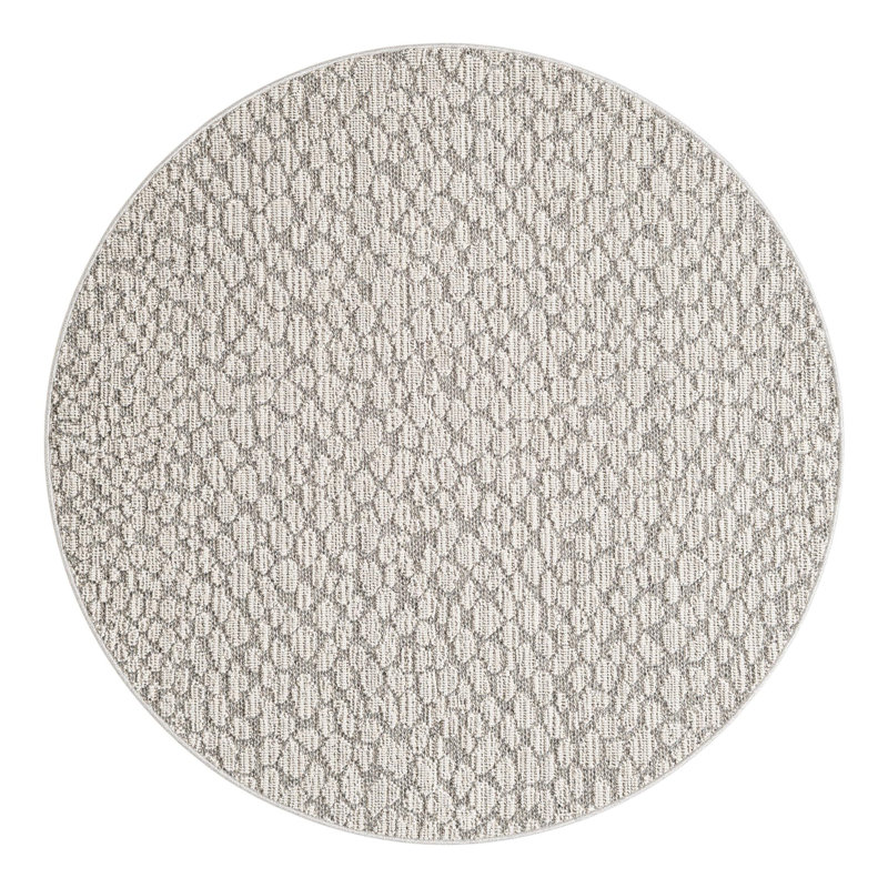 Gurjot Indoor/Outdoor Area Rug, Round 5'3"