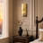 18" Alabaster Crystal Wall Sconces Natural Marble Wall Light