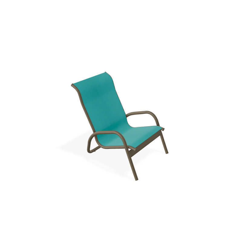 Gardenella Patio Chair, Aqua, Beachwood