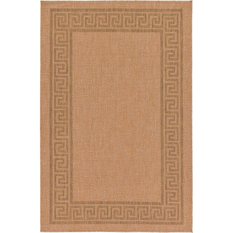 Outdoor Veranda Area Rug Bronzed Color, Rectangle 3'3" x 5'