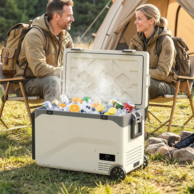 Outsunny Loose Lay Mini Fridge