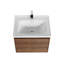 Meuble-lavabo flottant 24 po avec lavabo en céramique Bern-1945311323