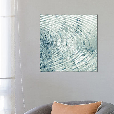 Ripples Aqua II 1 Piece Wrapped Canvas Wall Art