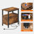 24'' Tall 2 - Drawer End Table with Storage and Charging Station-686965545-692686762