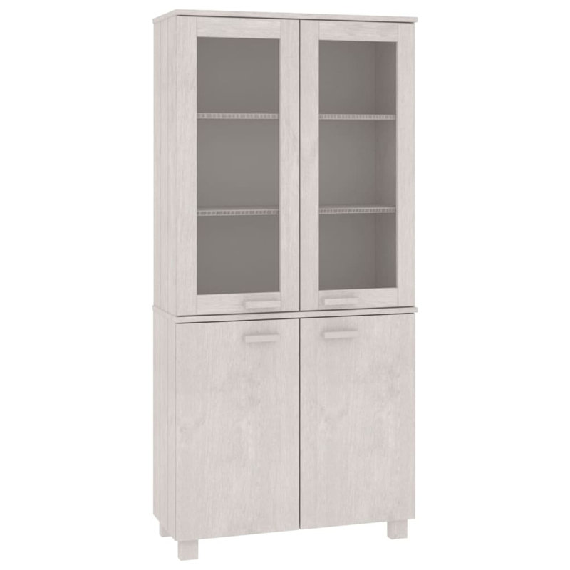 Vitrine à tiroirs Hamar pour salon HAMAR, Blanc