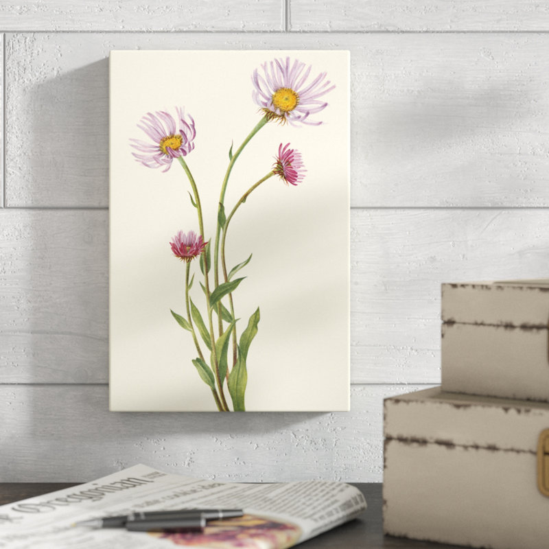 Delicate Wildflowers V - Painting on Canvas, 30cm H x 20cm W, Wrapped Canvas