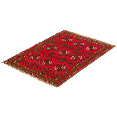 Tapis décoratif en laine noué à la main de conception unique 3 pi 7 po x 5 pi 8 po Bradely