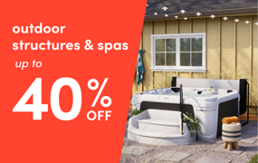 outdoor structure & spa sale