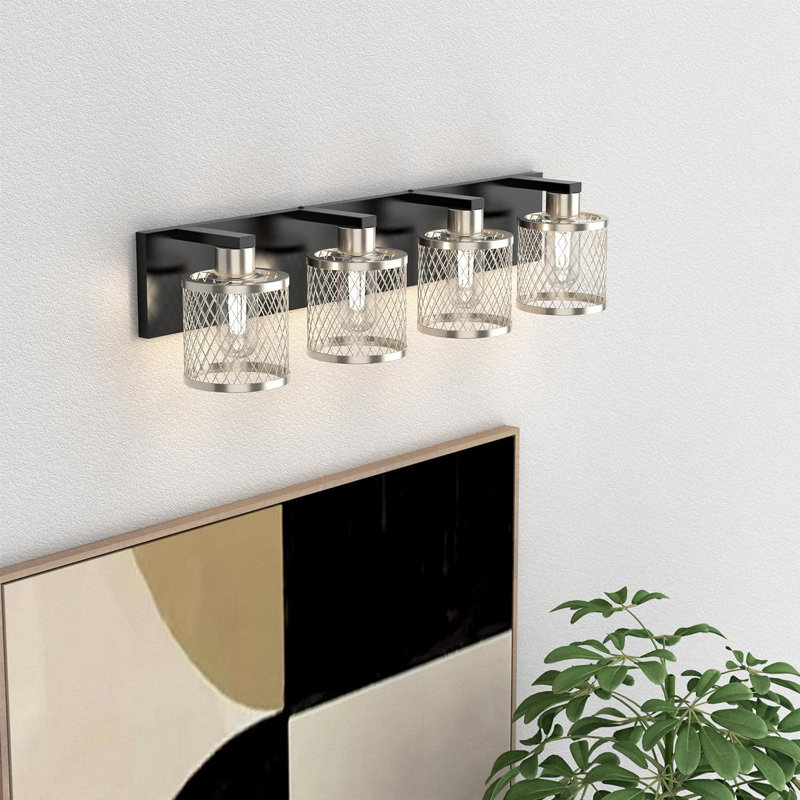Overholt 4 - Light Dimmable Vanity Light, Brushed Nickel