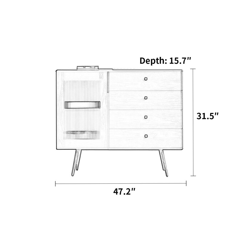 Nordic simple home sideboard cabinet