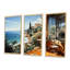 French Riviera Beach Reflections - Coastal Windows, art mural-2141462512-2141462513