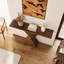 Console en bois massif de style américain.-742091579