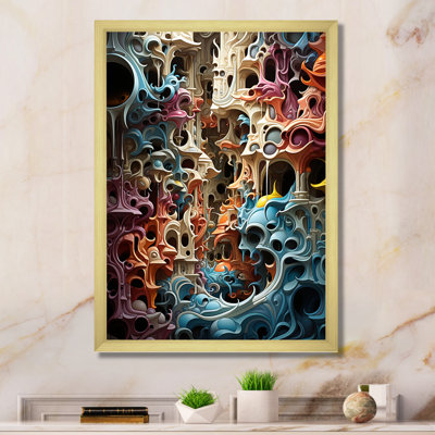 " Surrealism Chaotic Colors Architecture I "