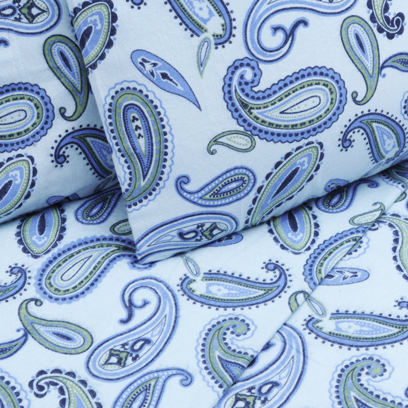 Taie d'oreiller 100% coton Colville, Bleu pâle
