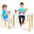 Seacliff Kids Solid Wood Rectangular Play Or Activity Table and Chair Set-1666215711