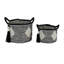 Ensemble de 2 paniers ronds en tissu-382340485