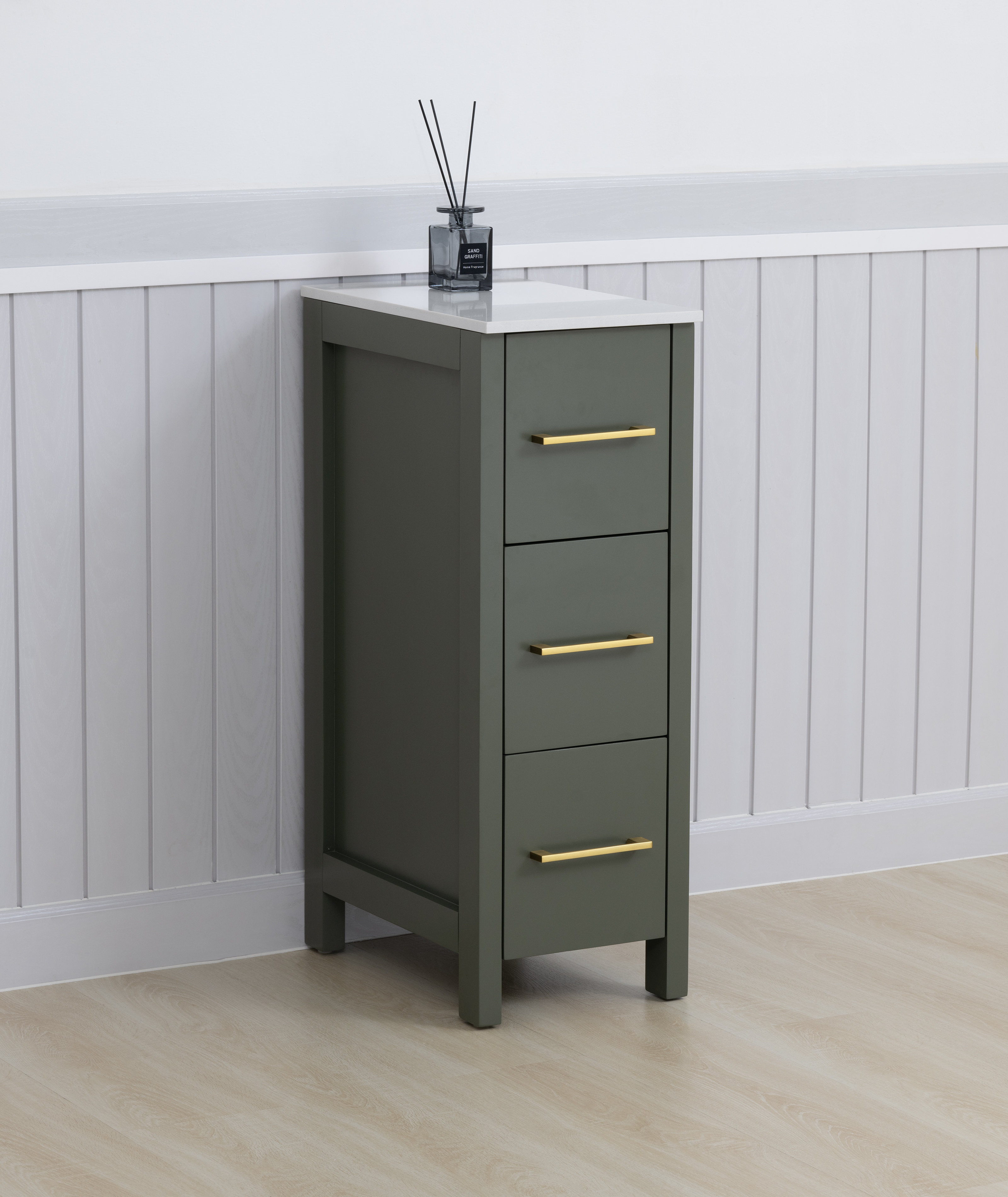 Wade Logan® Arroyos 11.6" W x 33.5" H x 17.7" D Free-Standing Bathroom Cabinet & Reviews | Wayfair